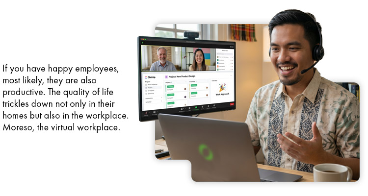 If you have happy employees most likely they are also productive