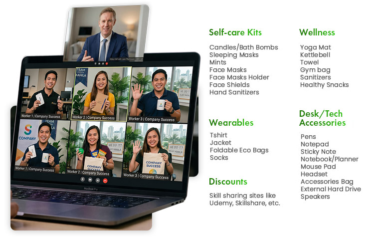 Distribute Customized Company Treats in Remote Employee Engagement Ideas