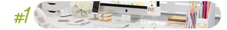 A well-organised workdesk