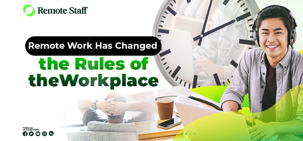 An offshore worker, exemplifying how remote work is changing the rules towards the remote workplace.